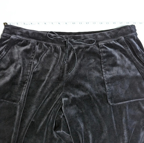 House Of Harlow 1960 Black Velour Jogger Pants 2X - Picture 6 of 8